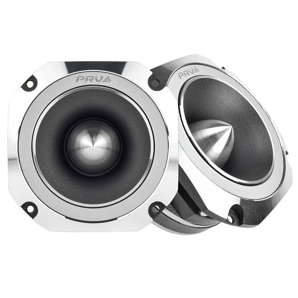 PRV AUDIO Tweeter Bullet en Titane 4 Pouces Paire TW700Ti-4 Profil Mince, Puissance de Programme 200 Watts, 4 Ohms, 100 Watts RMS, Bobine Vocale 1,5 Pouces Super Tweeter Pro AUDIO Voiture (Paire)