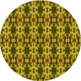 thumbnail image 1 of Ahgly Company Machine Washable Indoor Round Transitional Dark Bronze Brown Area Rugs, 4' Round, 1 of 7