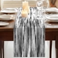 thumbnail image 3 of Table Runners 108 Inches Long Dress Scarves, Black Grey Vintage Farmhouse Coffee/Dining/Kitchen Table Runner for Living Room, Retro Abstract Art 13x108 Inch, 3 of 9