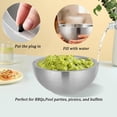 thumbnail image 4 of Salad Bowl, 70oz Dip Chiller Bowl, Stainless Steel Double Walled Insulated Ice Serving Bowl with Water Injection Hole for Salsa, Guacamole, Sauces, Salad Food Hot or Cold, 4 of 8