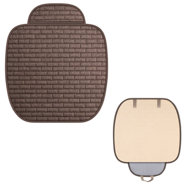 Herunwer Breathable Linen Car Seat Cushion, Ventilated Honeycomb Mesh for Comfort and Cool Driving