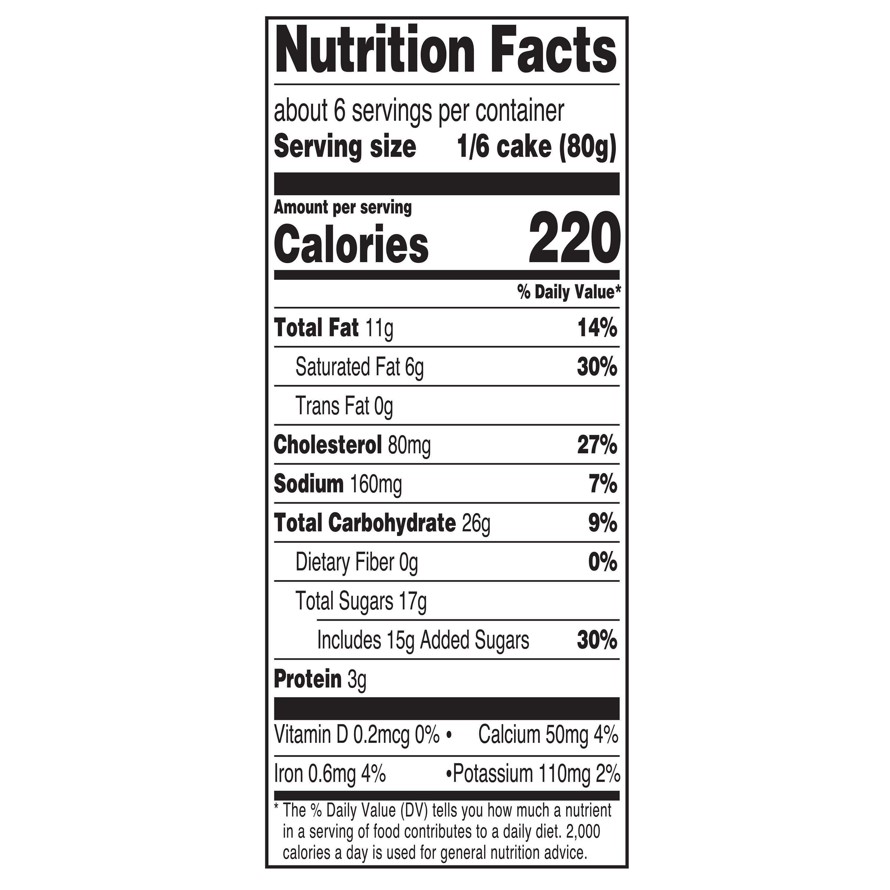Marketside Tres Leches Bar Cake, 22.1 oz (Refrigerated)