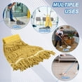 thumbnail image 6 of 6Pcs Commercial Mop Head Replacement, Cotton String Mop Head, Wet Cleaning Mop Head Refills, Yellow, 6 of 6