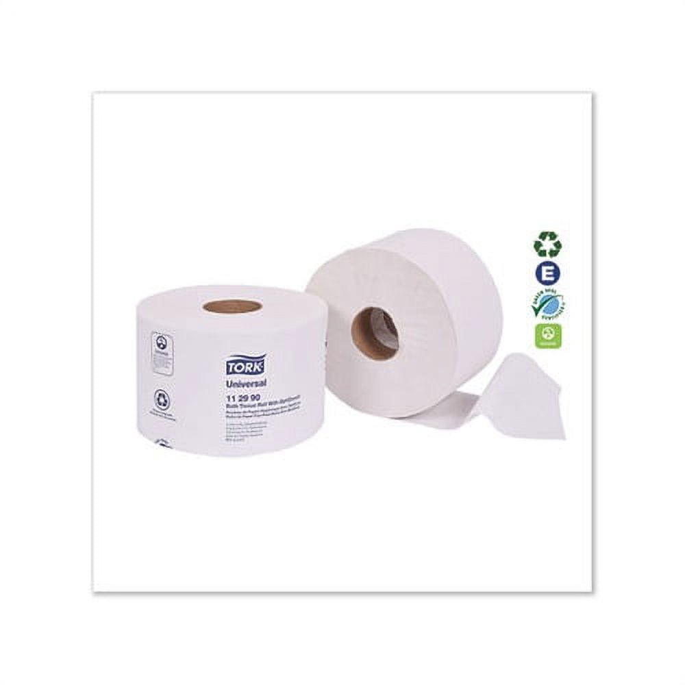 Tork Universal Toilet Paper Roll with OptiCore, Septic Safe, 1-Ply, White, 1755 Sheets/Roll, 36/Carton -TRK112990