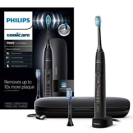 Philips Sonicare HX9690/05 ExpertClean 7500 Bluetooth Rechargeable Electric Toothbrush Black