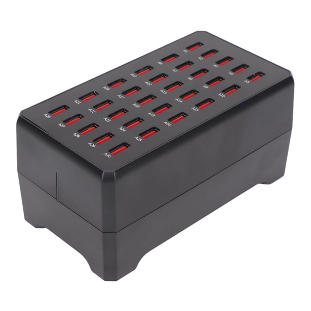 30 Port USB Charging Station 150W for Multiple Devices At Home or Travel