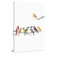 thumbnail image 2 of Canvas Wall Art Watercolor Bird Canvas Art Print Vintage Yellow Red Blue Birds Branch Pictures Wall Decor for Living Room Bedroom Artwork Decorations Stretched Framed Ready to Hang 8"x10", 2 of 9