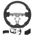 thumbnail image 4 of Carbon Fiber Steering Wheel Flat Bottom Steering Wheel Steering Wheel For  Steering Wheel Modification Carbon Fiber Steering Wheel Suede With Red Stitching Fit For  370z 2009-2020, 4 of 8
