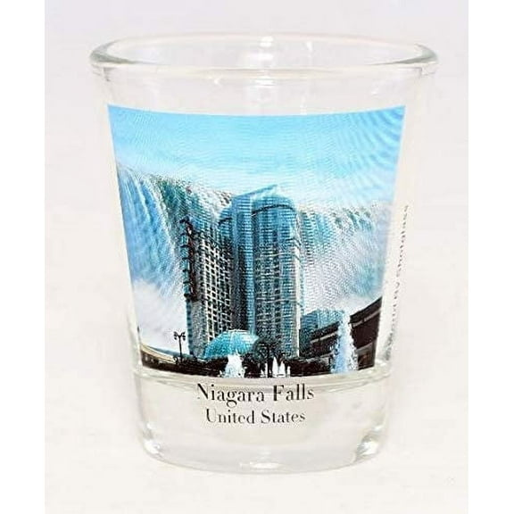 Niagara Falls United States Color Photo Shot Glass