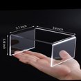 thumbnail image 2 of TOUGS Clear Acrylic Display Risers, 4-Packs Showcase Shelf for Figures, Buffets, Cupcakes and Jewelry Display Stands, with Sticky Protective Film, 2 of 7
