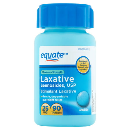 equate Force maximale pilules laxatives, 25mg, 90 count