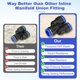 thumbnail image 5 of Uxcell 5-Pack Inline Manifold Union Fitting, Y Splitter 16mm(5/8") OD Plastic Pneumatic Push to Connect Tube Fittings, 5 of 6