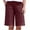 Red, variant on Diufon Women's Cotton Linen Shorts Summer High Waist Straight Leg Shorts Casual Loose Shorts with Pockets