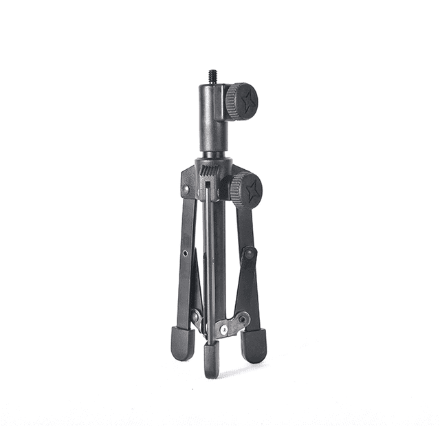 2X Mini Microphone Trépied Micro Support avec Filetage 1/4 de Pouce pour les Réunions Conférences Parler et