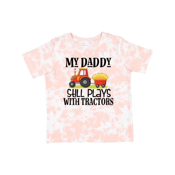Inktastic Farming Daddy Plays with Tractors Boys or Girls Toddler T-Shirt