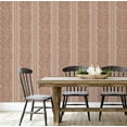 thumbnail image 5 of S4Sassy Peel & Stick Vinyl Wallpaper, Urban Chic Fern Stripe Print Contact Paper Waterproof - Brown, 25"X 120", Removable Modern Wall Covering For Home Decor In Bedrooms & Living Areas, Renter Spaces, 5 of 9