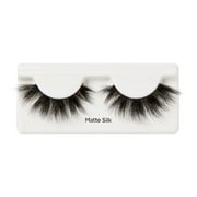KISS Lash Couture Faux Mink 3D Matte Black, False Eyelashes, Matte Silk, 14mm, 1 Pair