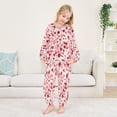 thumbnail image 5 of BZSMCE Unisex Fluffy Pajama Set Heart Confetti Printed, 5 of 8