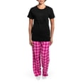 thumbnail image 4 of CafePress - Drink Pee Repeat Women's Dark Pajamas - Women's Short Sleeve Print T-Shirt and Pants Dark Cotton Pajama Set, 4 of 7