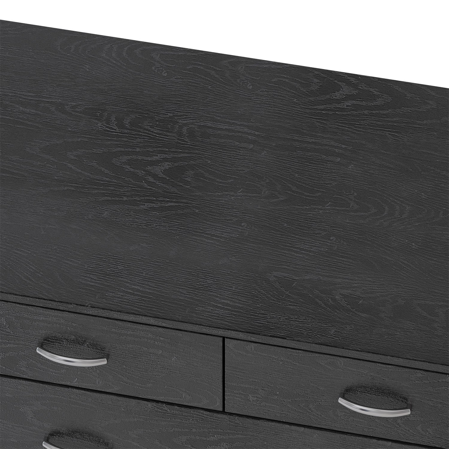 Kadyn 5 Drawer Dresser, Drawer Chest for Bedroom, Mid Century Modern Dresser with Drawer, Black Kadyn 5 Drawer Dresser, Drawer Chest for Bedroom, Mid Century Modern Dresser with Drawer, Black