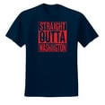 thumbnail image 2 of Straight Outta Washington WSH Fan | Fantasy Baseball Fans | Mens Sports Graphic T-Shirt, Navy, Small, 2 of 4