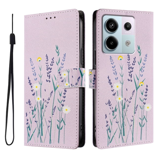 FOXDOCK Funda Tipo Cartera para Xiaomi POCO X6 5G con Soporte y Correa – Diseño de Patrones Lindos