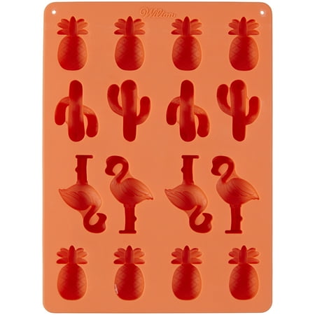 Wilton Tropical Silicone Candy Mold, 16-Cavity