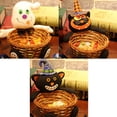 thumbnail image 2 of Halloween Candy Bowl Funny Cartoon Woven Basket Candy Basket Table Decoration, 2 of 8