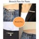 thumbnail image 5 of Broches de seguridad Sock Charms con diamantes de imitación dorados, 100 unidades, 5 of 6
