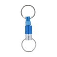 thumbnail image 1 of Portable Keychain with Detachable Metal Key Ring For 360° Rotation Dual Ring Buckle dark blue, 1 of 9