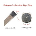 thumbnail image 2 of Uxcell Leather Band Embossed 12mm Black Leather Watch Strap with Installation Tool, 2 of 6