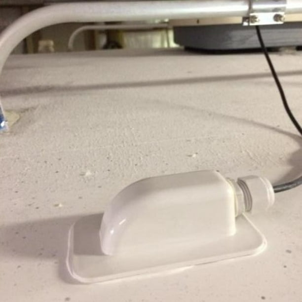 Labymos Boîte à presse-étoupe d'entrée de câble unique Câble de boîte à  presse-étoupe d'entrée de fil de toit pour panneau solaire Convient pour la  voiture de yacht de camping-car RV