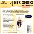 thumbnail image 2 of SPENCO HEAT WAVE Medium M MTB Cycling Gloves Bike 5 Pads Full Finger Black NEW, 2 of 4