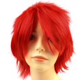 thumbnail image 2 of Gustave Costume Wigs for Women Men, Fashion Anime Cosplay Short Wigs Fluffy Synthetic Hair for Adults Halloween Party Cosplay Wigs wtih Oblique Bangs "Red", 2 of 7