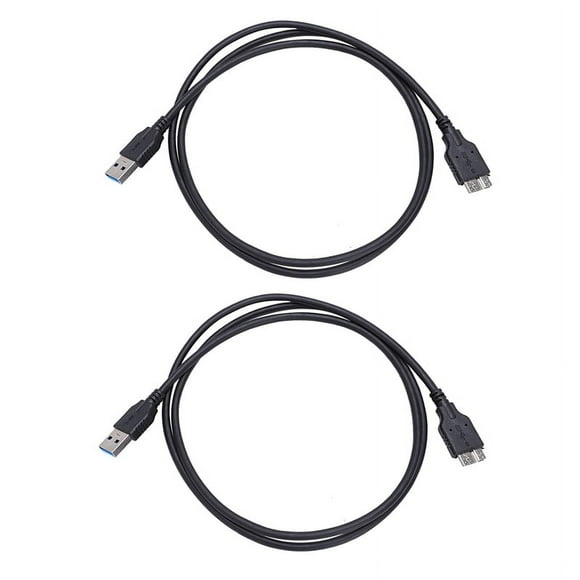 2X USB 3.0 Power Data Sync Charger Cable for External Hard Drive Disk