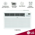 thumbnail image 3 of LG 11,800 BTU 530 Sq. ft Through the Wall Air Conditioner with Remote, LT12124CNR, 3 of 18