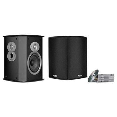 polk audio fxi a4 surround speakers (pair, black)