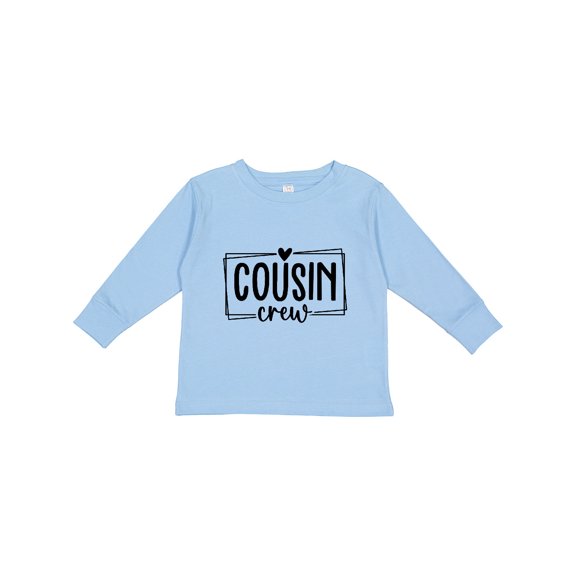 Inktastic Cousin Crew Boys or Girls Long Sleeve Toddler T-Shirt