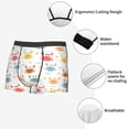 thumbnail image 3 of Yiaed Colorful Crabs Print Men's Soft Cotton Boxer Shorts Breathable Boxers Underwear Moisture-Wicking Underwear Stretch Boxer Briefs for Man-Medium, 3 of 5