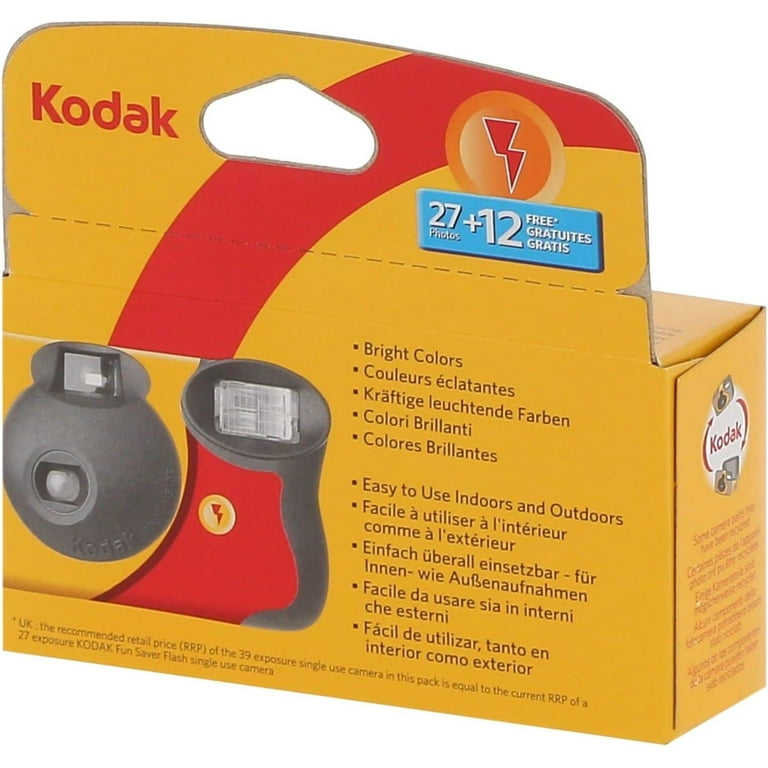Kodak FunSaver Single Use Camera with Flash 35mm Film, ISO