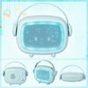 TSV Kids Alarm Clock, Toddler Digital Clock for Girls Boys Bedroom 3 Level Brightness Wake Up Light Night Light Children's Sleep Trainer, Countdown Clock Rechargeable Baby Children's Cute Clock