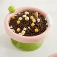 thumbnail image 6 of Fairela Elevated Ceramic Cat Bowl,Anti-Slip Raised Pet Feeder with Ice Cream Style Design,Pink, 6 of 8