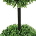 thumbnail image 2 of Admired By Nature 46" Tall Artificial Boxwood Double Ball Shaped Topiary Plant Tree in Plastic Pot, Green, 2 of 2