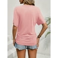 thumbnail image 3 of MORTTIC 2 Pack Women's Summer Casual Tees - Stylish Solid Color Short Sleeve Tops for Everyday Wear, 3 of 10