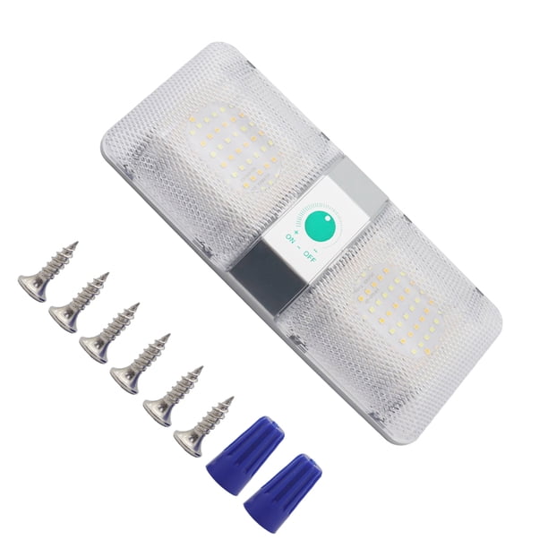 Scienceny Luces de atenuación tricolores blancas: luces de techo de iluminación PCABS duraderas con tecnología avanzada de alto grado Bombillas para automóviles