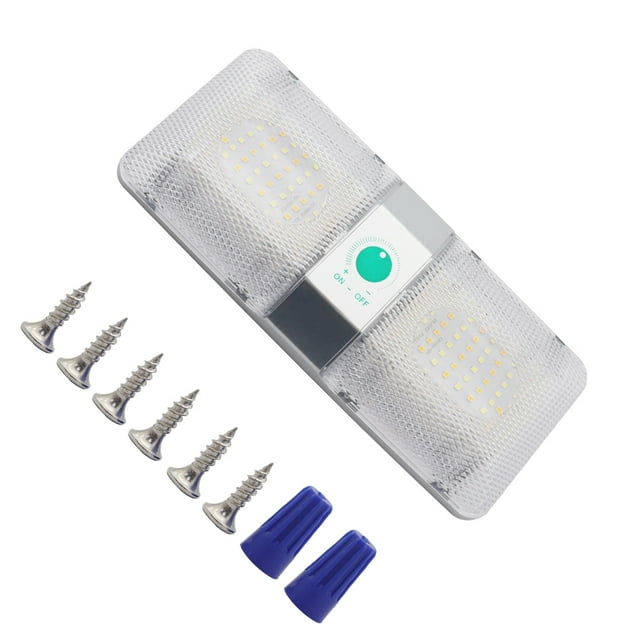 Sidaley Luces de techo para vehículos recreativos: PCABS duraderas y resistentes al calor, impermeables y resistentes a las cenizas, luces de Bombillas para automóviles