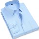 thumbnail image 4 of Camisa clásica de vestir para hombre, color sólido, negro, blanco, azul, gris, rojo y rosa, camisa informal de negocios para hombre, camisa de manga larga, 4 of 4