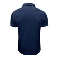 thumbnail image 5 of Summer European And American Men's Short Sleeved Men's Lapel T-shirt Color Blocking Top XL, 5 of 5