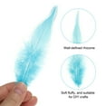 thumbnail image 3 of Uxcell 2.8''-5.5'' Saddle Hackle Rooster Feather Bulk Natural Feathers Fluffy Craft Feathers 100 Pcs Lake Blue, 3 of 6