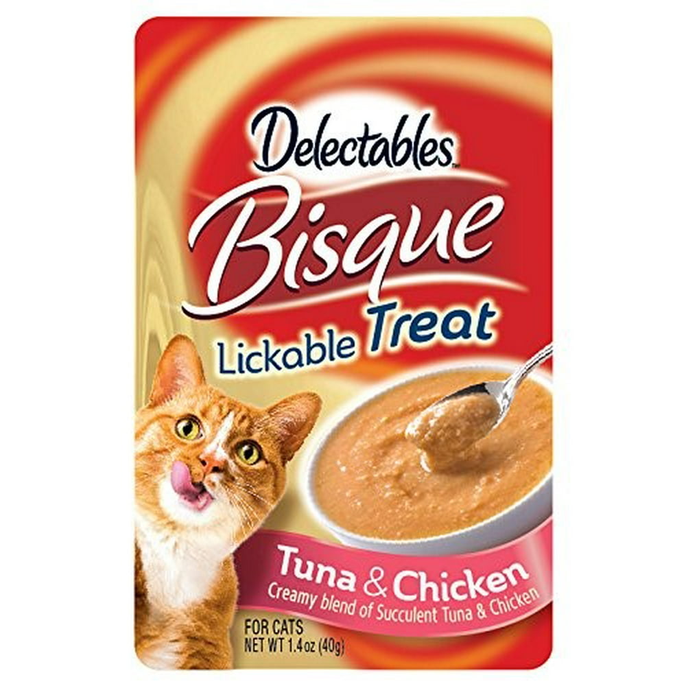 Delectables Lickable Cat Treats Bisque Tuna & Chicken, 1.4 Oz